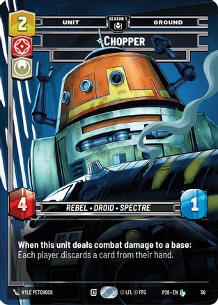 Image of Chopper - War Hero (56) (56) - Sector and Regional Promos Season 1 Foil