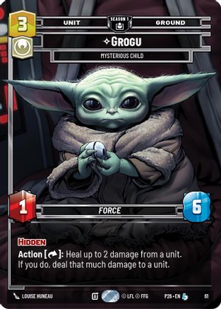 Image of Grogu - Mysterious Child (61) (61) - Sector and Regional Promos Season 1 Foil