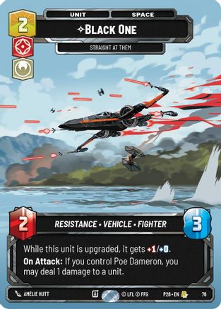 Image of Black One - Straight At Them (76) (76) - Sector and Regional Promos Season 1 Foil