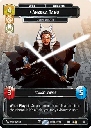 Image of Ahsoka Tano - Chasing Whispers (78) (78) - Sector and Regional Promos Season 1 Foil