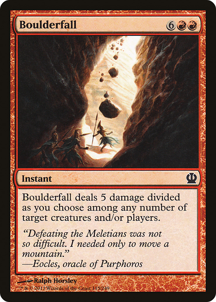 Image of Boulderfall (THS-115) - Theros Foil