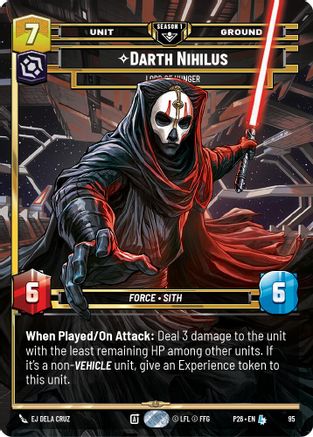 Image of Darth Nihilus - Lord of Hunger (95) (95) - Sector and Regional Promos Season 1 Foil
