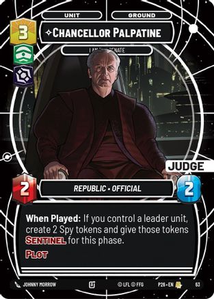 Image of Chancellor Palpatine - I Am the Senate (63) - Judge Promos Foil