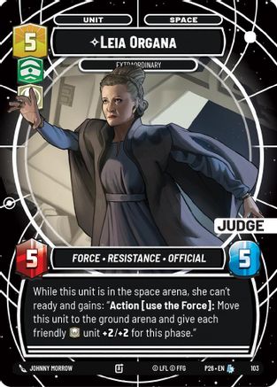 Image of Leia Organa - Extraordinary (103) - Judge Promos Foil
