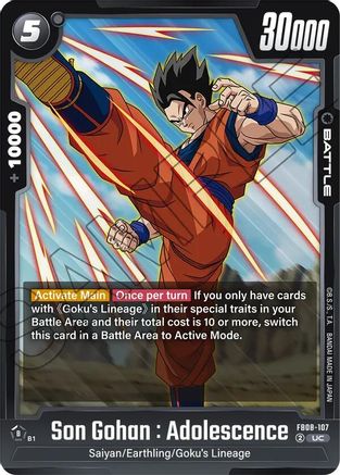 Image of Son Gohan : Adolescence - FB08-107 (FB08-107) - Saiyans Pride