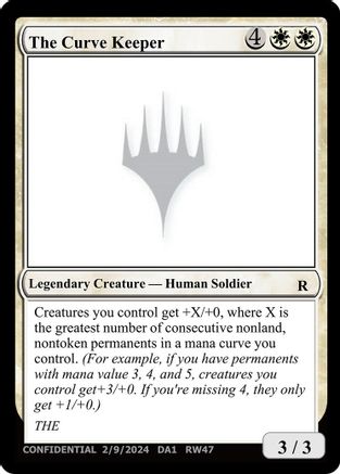 Image of The Curve Keeper (-) - Un-Known Event Playtest Cards
