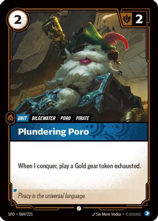 Image of Plundering Poro (069/221) - Spiritforged Foil