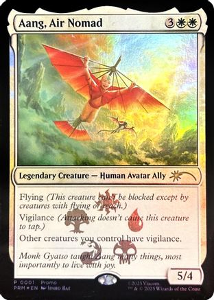Image of Aang, Air Nomad (MEDIA-001) - Media Promos Foil