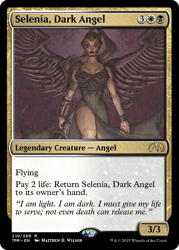 Image of Selenia, Dark Angel (TPR-210) - Tempest Remastered Foil