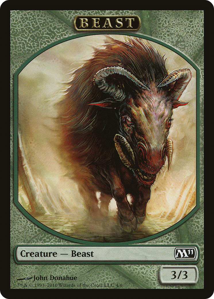 Image of Beast Token (M11-004) - Magic 2011 Tokens