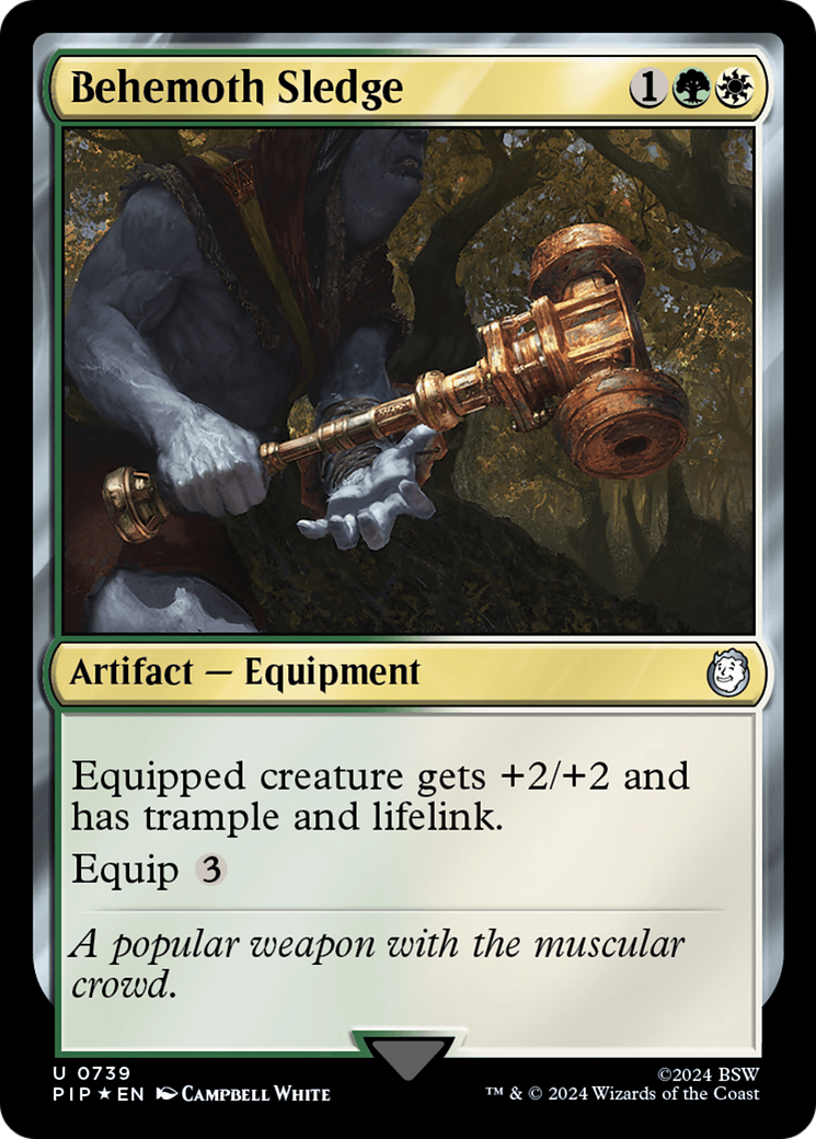 Image of Behemoth Sledge (Surge Foil) (PIP-739) - Fallout Foil
