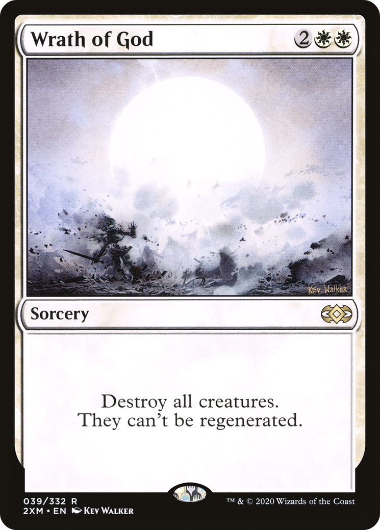 Image of Wrath of God (2XM-039) - Double Masters Foil