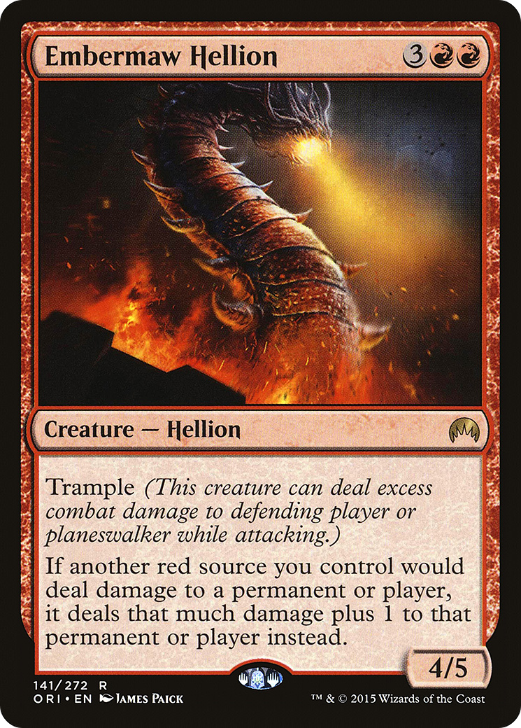 Image of Embermaw Hellion (ORI-141) - Magic Origins Foil