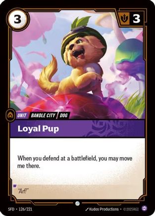 Image of Loyal Pup (126/221) - Spiritforged Foil