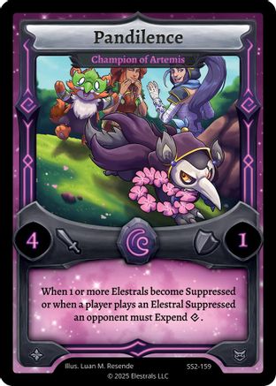 Image of Pandilence - Champion of Artemis (SS2-159) - Shattered Stars Chapter 2 SS2 Reverse Holo