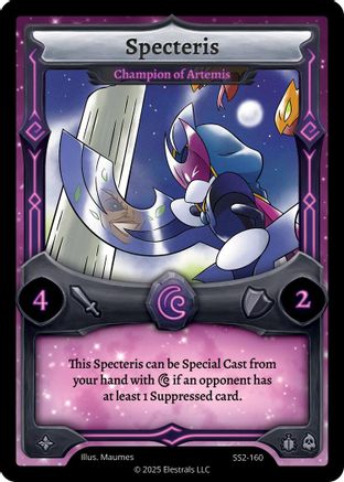 Image of Specteris - Champion of Artemis (SS2-160) - Shattered Stars Chapter 2 SS2 Reverse Holo