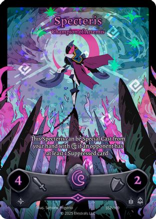 Image of Specteris - Champion of Artemis (Full Art) (SS2-169) - Shattered Stars Chapter 2 SS2 Holo