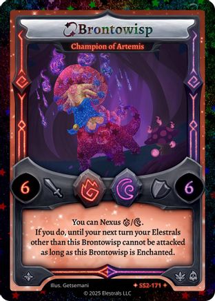 Image of Brontowisp - Champion of Artemis (Stellar) (SS2-171) - Shattered Stars Chapter 2 SS2 Reverse Holo