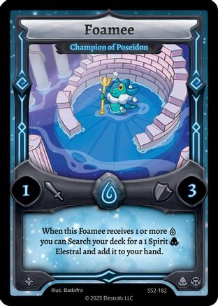 Image of Foamee - Champion of Poseidon (SS2-182) - Shattered Stars Chapter 2 SS2 Reverse Holo