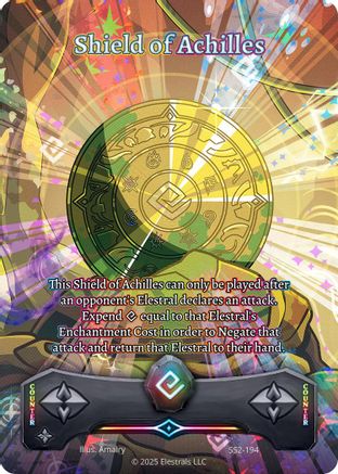 Image of Shield of Achilles (Full Art) (SS2-194) - Shattered Stars Chapter 2 SS2 Holo