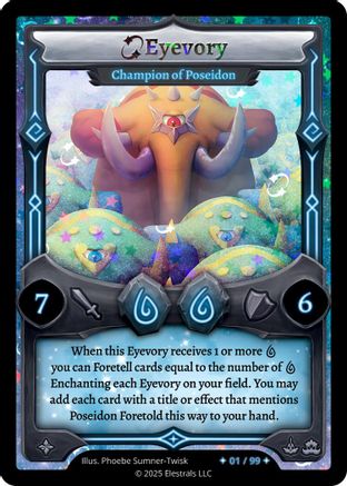 Image of Eyevory - Champion of Poseidon (Serialized) (/99) - Shattered Stars Chapter 2 SS2 Holo