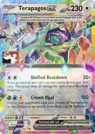 Image of Terapagos ex 128/142  - Holofoil Prize Pack Series Cards - Double Rare