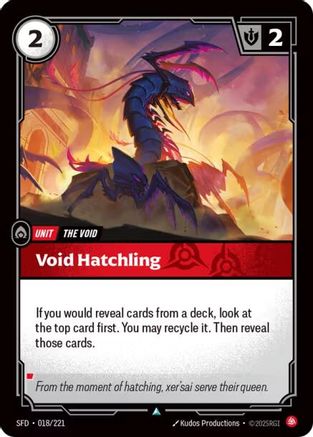 Image of Void Hatchling (018/221) - Spiritforged