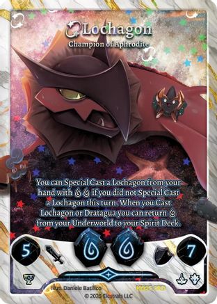 Image of Lochagon - Champion of Aphrodite (3rd Place) (KO25 3RD) - Kissimmee Open 2025 Holo