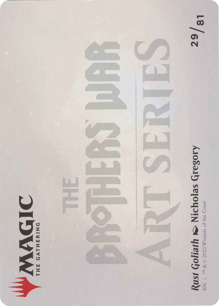 Image of Rust Goliath // Rust Goliath (ABRO-029) - The Brothers' War Art Series (Borderless) Foil