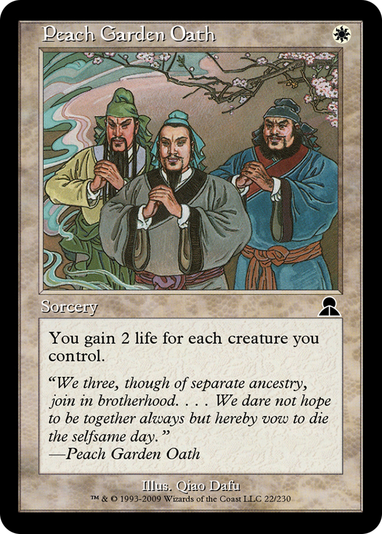 Image of Peach Garden Oath (ME3-022) - Masters Edition III Foil