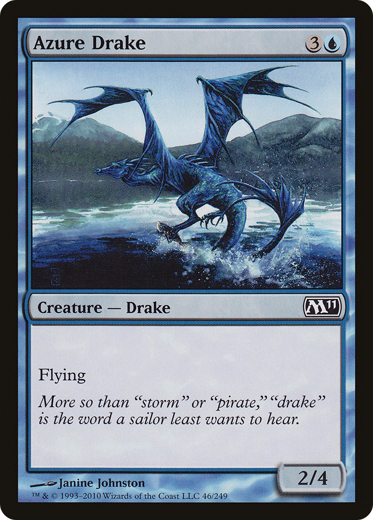 Image of Azure Drake (M11-046) - Magic 2011