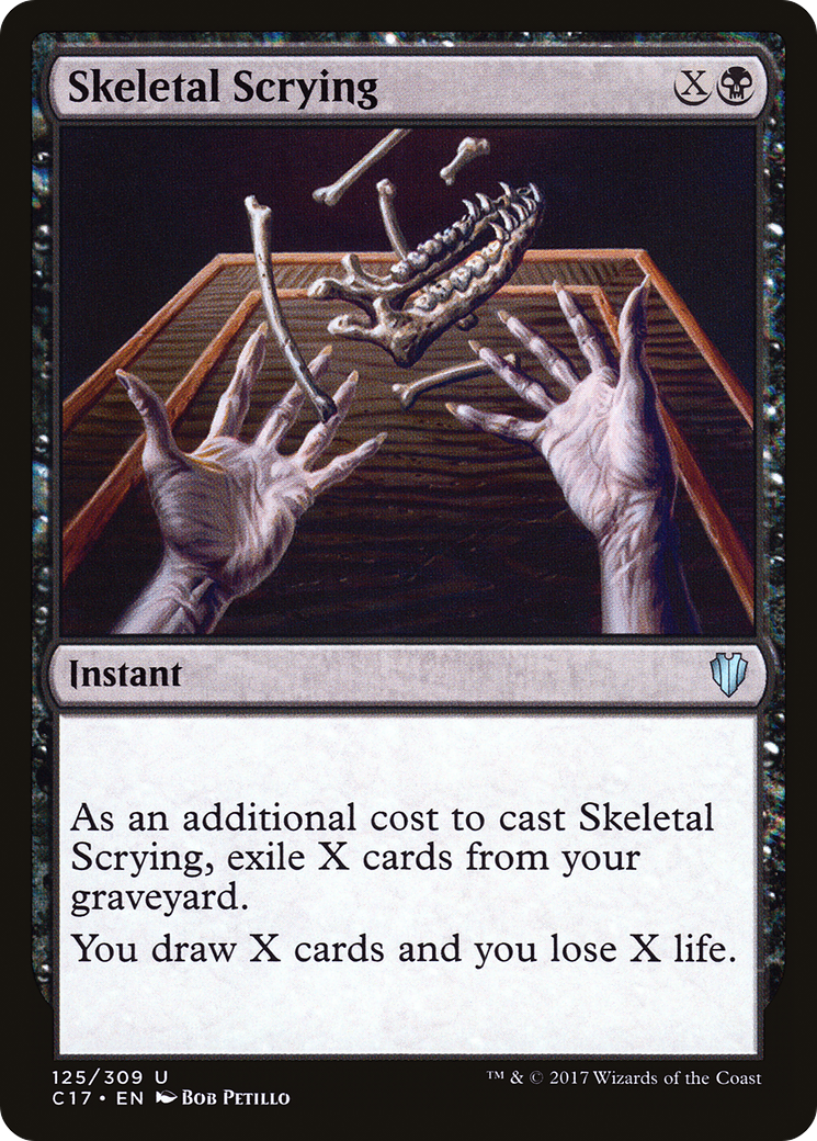 Image of Skeletal Scrying (C17-125) - Commander 2017