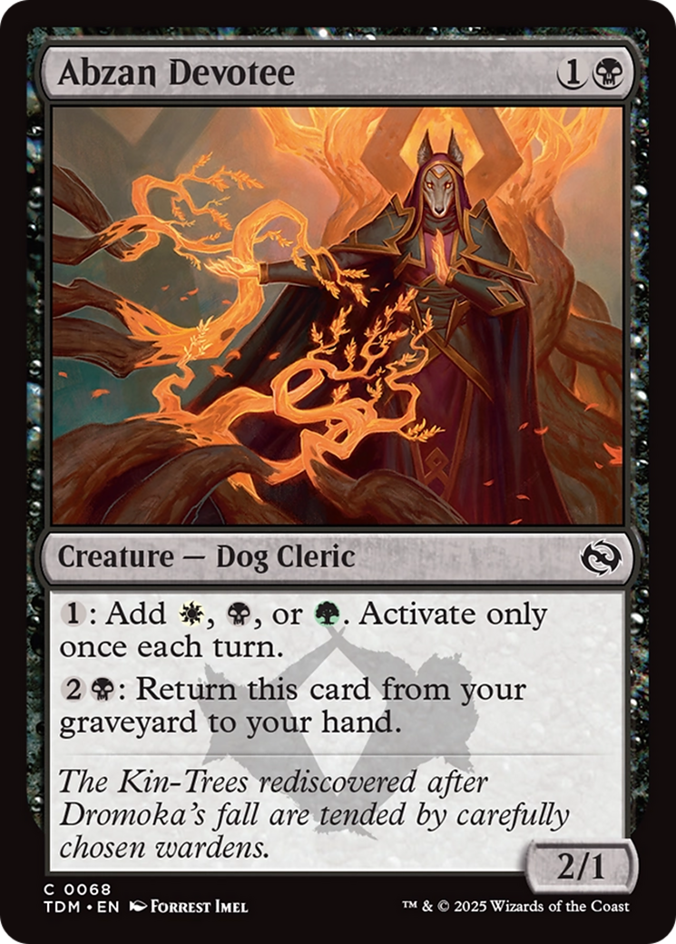 Image of Abzan Devotee (TDM-068) - Tarkir: Dragonstorm