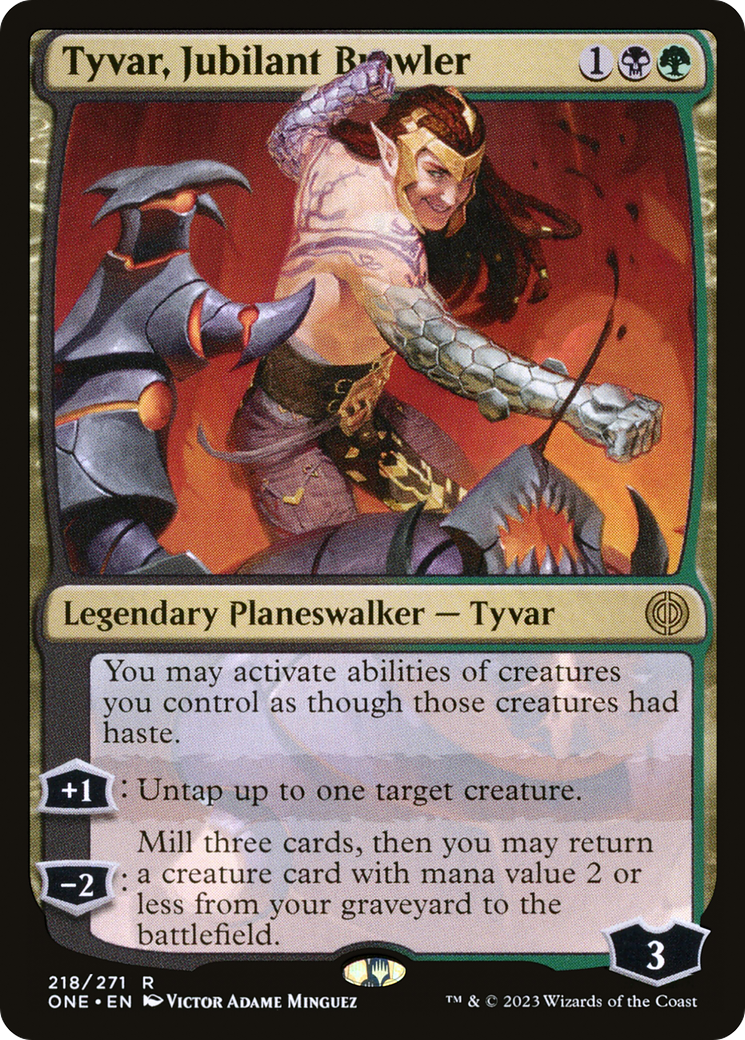 Image of Tyvar, Jubilant Brawler (ONE-218) - Phyrexia: All Will Be One Foil