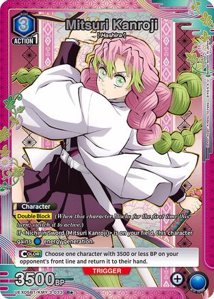 Image of Mitsuri Kanroji (033) (R*) (UEX05BT/KMY-3-033) - UEX05BT Demon Slayer Kimetsu no Yaiba Vol2 Foil