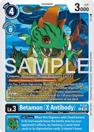 Image of Betamon (X Antibody) (Official Store Tournament 2026 Vol. 1) (P) - Digimon Promotion Cards