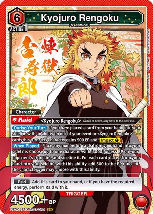 Image of Kyojuro Rengoku (072) (UEX05BT/KMY-3-072) - UEX05BT Demon Slayer Kimetsu no Yaiba Vol2 Foil