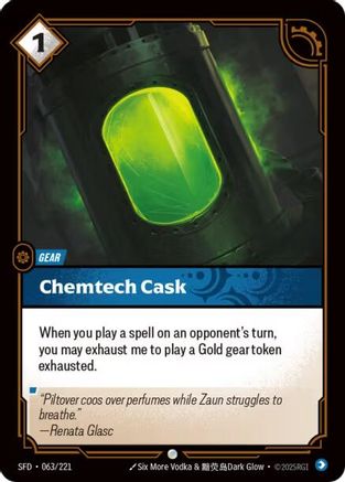 Image of Chemtech Cask (063/221) - Spiritforged Foil