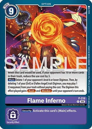 Image of Flame Inferno (Official Store Tournament 2026 Vol. 1) (P-219) - Digimon Promotion Cards