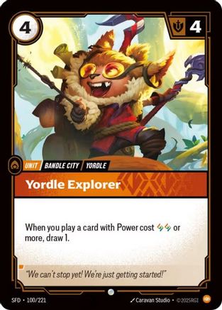 Image of Yordle Explorer (100/221) - Spiritforged Foil