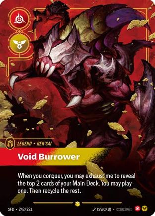 Image of Rek'sai - Void Burrower (Overnumbered) (243/221) - Spiritforged Foil
