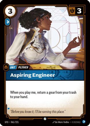 Image of Aspiring Engineer (061/221) - Spiritforged Foil
