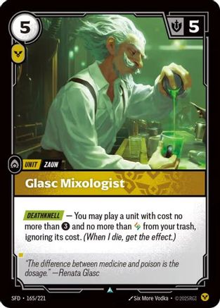 Image of Glasc Mixologist (165/221) - Spiritforged