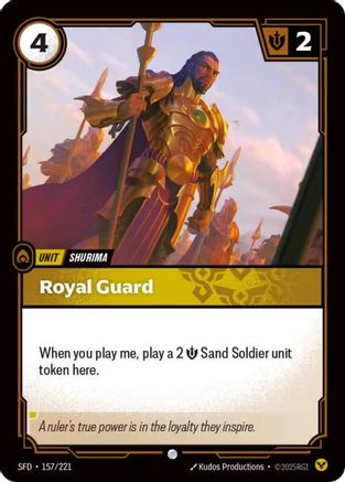 Image of Royal Guard (157/221) - Spiritforged Foil