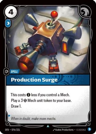 Image of Production Surge (076/221) - Spiritforged Foil
