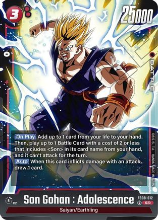 Image of Son Gohan : Adolescence - FB08-012 (FB08-012) - Saiyans Pride Holofoil