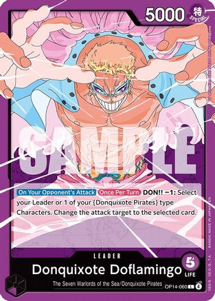 Image of Donquixhote Doflamingo (OP14-060) - The Azure Sea's Seven