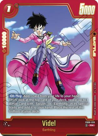 Image of Videl - FB08-019 (Alternate Art) (FB08-019) - Saiyans Pride Holofoil