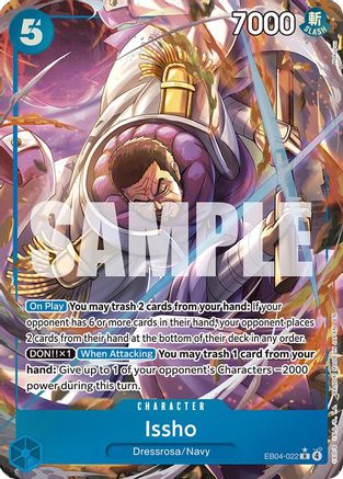 Image of Issho (Alternate Art) (EB04-022) - The Azure Sea's Seven Foil