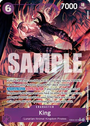 Image of King (Alternate Art) (EB04-031) - The Azure Sea's Seven Foil